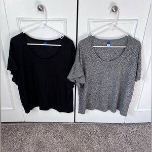 2 Linen Blend Old Navy Flutter Sleeve Tshirts